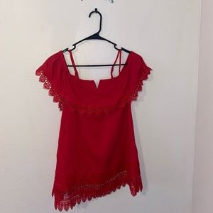 Off the shoulder short sleeve